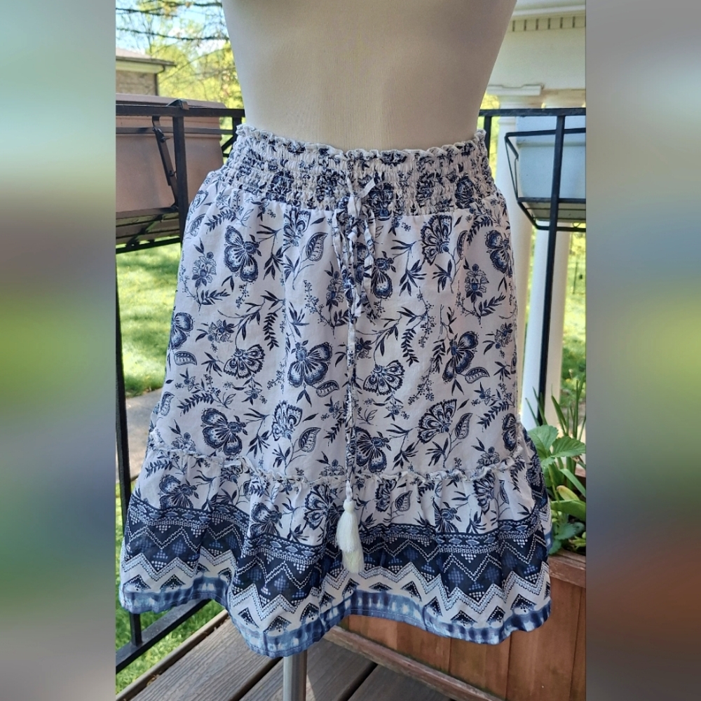 Boho Smocked Waist Summer Skirt